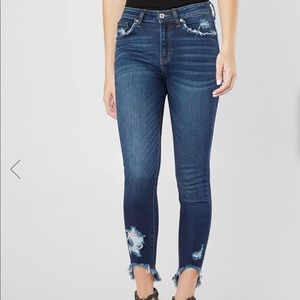 KanCan Mid-Rise Ankle Skinny Stretch Jean